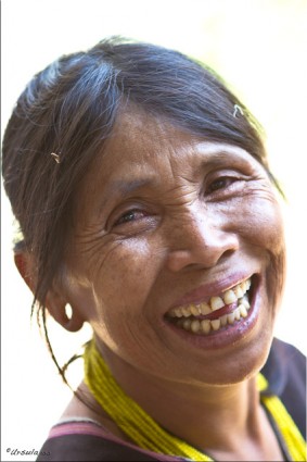 Middle-Aged Karen Woman smiiling