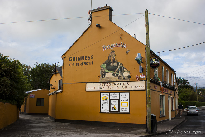 The side of Fitzgeralds Pub, Castlegregory, Dingle Peninsula, Ireland