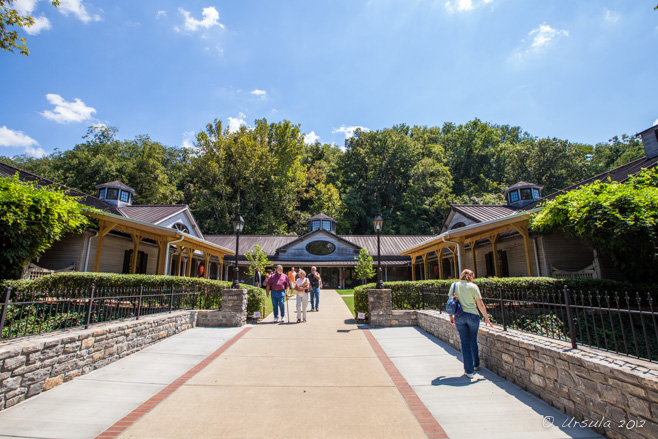 View of the Visitor Center, Jack Daniels Distillery, Lynchburg TN 