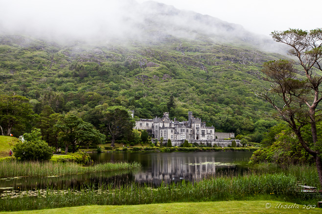 View of Kylemore Abbey, Galway Ireland