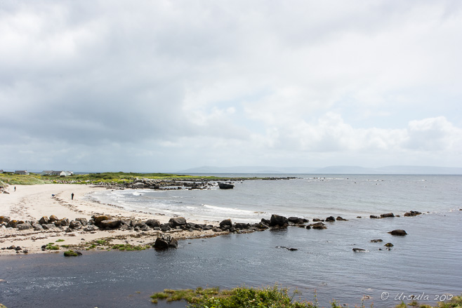 View over Galway Bay on an overcast day.