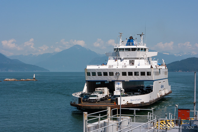 The Queen of Capilano, a car ferry, Horseshoe Bay, BC.