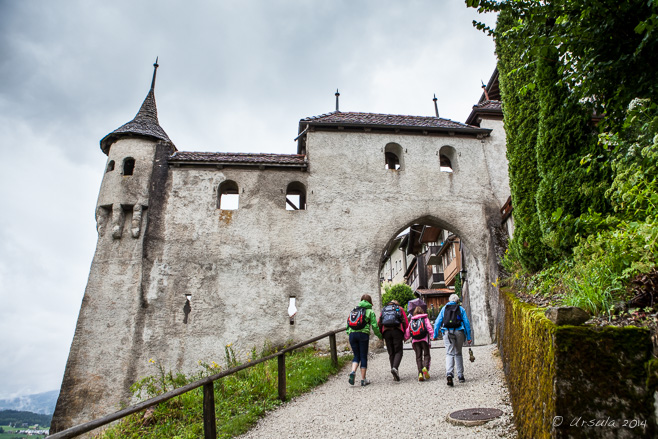 Through the Gruyères Castle Wall/entry, Fribourg, CH