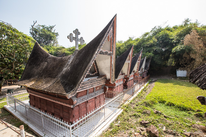 Ornate Simanindo Graves, Huta Bolon Simanindo, Lake Toba Sumatra