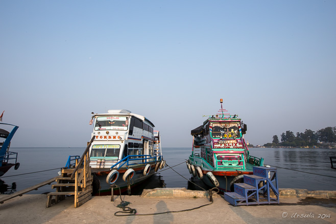 Ferry Boats on the Quay, Parapat, North Sumatra  