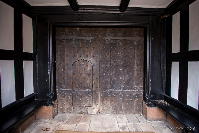 Wooden Front Doors, Speke Hall, Liverpool, UK