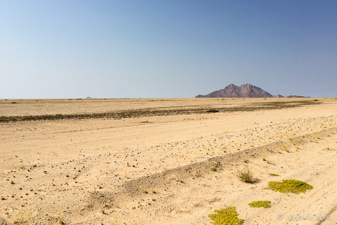 The Spitzkoppe Rising from the Namib Desert (iPhone6), Namibia