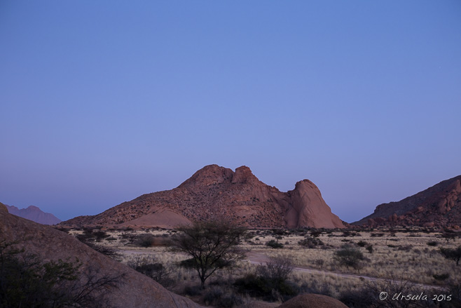 Predawn light over Granite Peaks, Spitzkoppe, Namibia