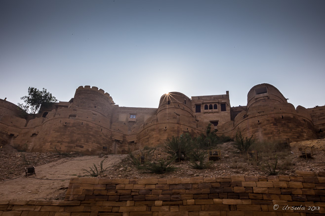 Sun Rising over the Jaisalmer Fort, India