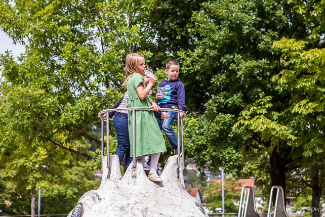 Children in a playground, Kelheim, Bavaria