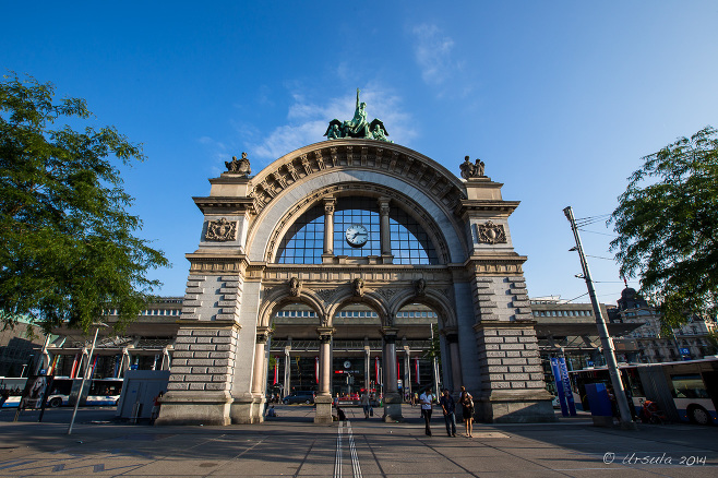 Lucerne Railway Station archway, Switzerland