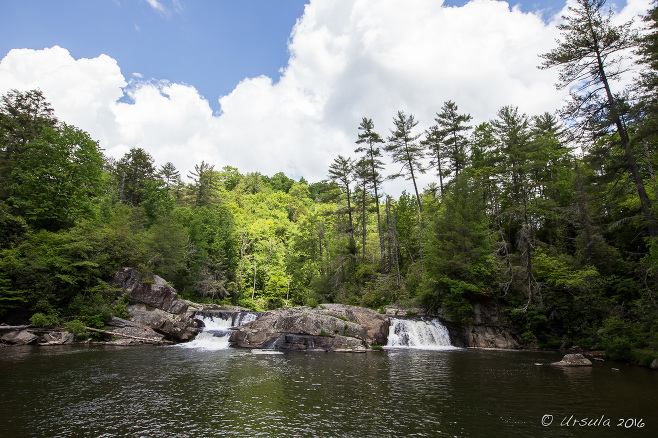 Twin Upper Falls, Linville Falls, NC USA