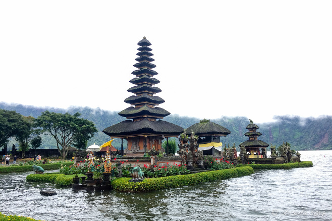 The 11-tiered meru of Pura Ulun Danu Batur, Bali