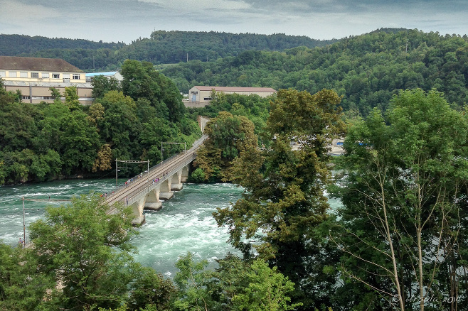 Viaduct over the Rheinfall, Switzerland