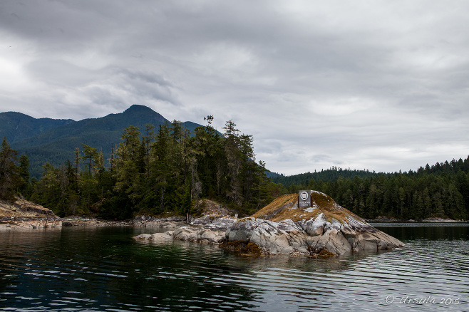 Signpost: Desolation Sound Marine Provincial Park, BC Canada