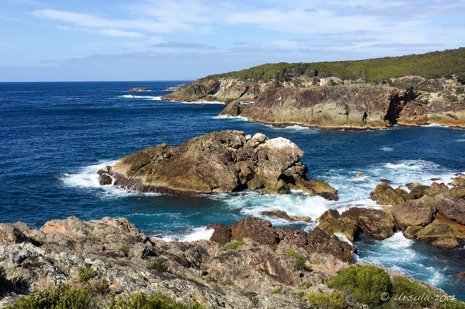 View south from Chamberlain Lookout Vista Point Tathra, NSW