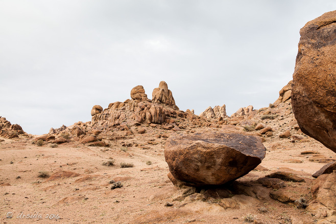 Rock piles and fallen granite, Nogoonnuur, Bayan-Ölgii, Mongolia.