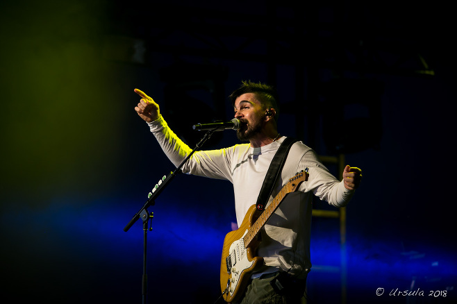 Juanes on stage at Byron Bay Bluesfest 2018, AU