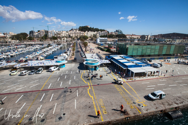 The Port of Cartagena from a ship