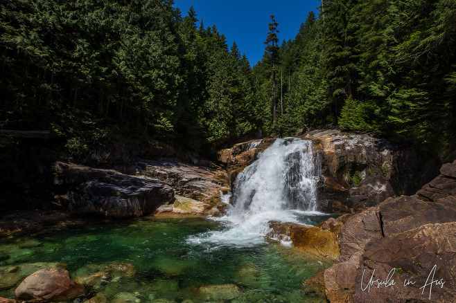 Gold Creek Falls - Lower Falls Trail, Golden Ears Provincial Park BC Canada.