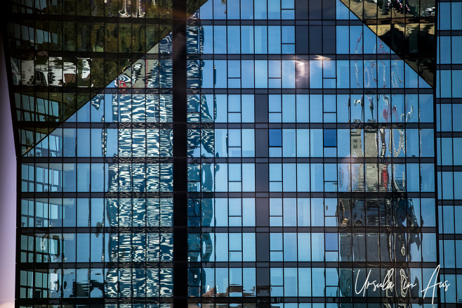 Melbourne buildings reflected in their glass, Australia