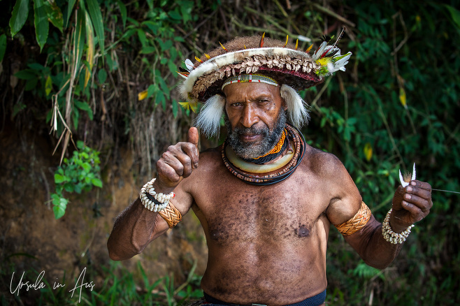 Portrait: Huli Wigman, Paiya Village, Papua New Guinea.