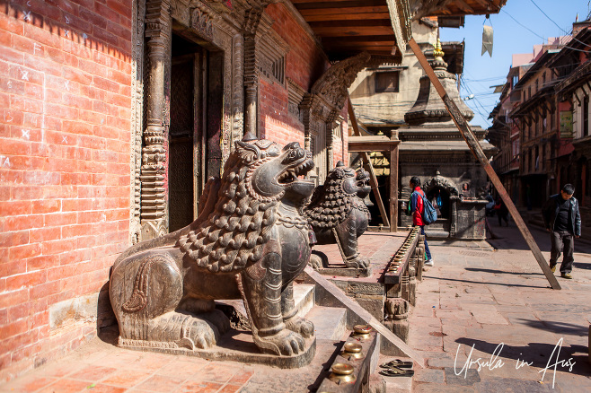 Guardian Lions, Durbar Square, Patan Nepal