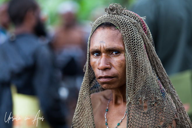 Portrait: Simbu woman, Mt Hagen Papua New Guinea