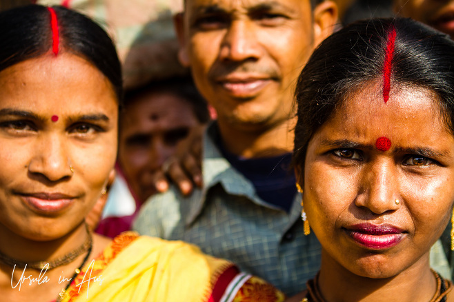 Indian pilgrims in a Haridwar street, India