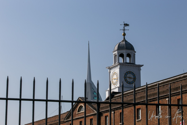 Clocktower on the roof of the National Museum of the Royal Navy, Portsmouth UK