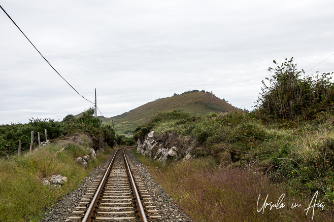 Rail Line, west of La Franca, Asturias Spain