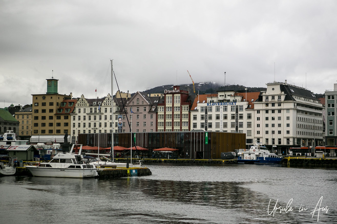 Looking south across Bergen Harbour, Norway