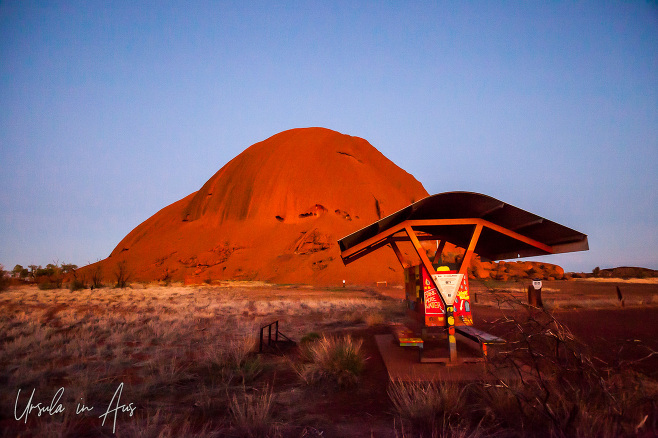 Morning view of Kuniya Piti, Uluru NT Australia