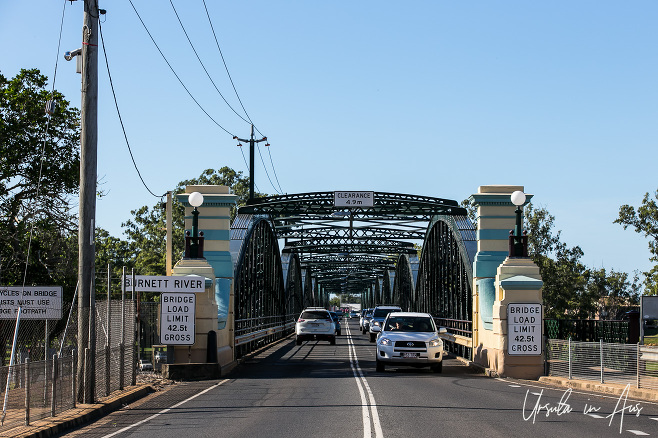 Approaching the Burnett Bridge, Bundaberg Qld Australia