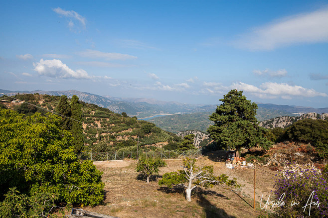 View north from the Monastery of Kera Kardiotissa, Lasithi Greece.