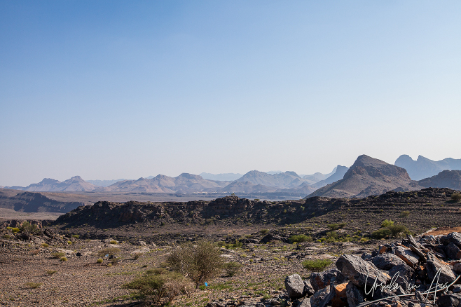 Rugged terrain, Hajar Mountains, Oman