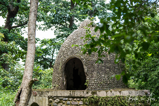 Conical meditation hut, the Beatles Ashram, Rishikesh India. 