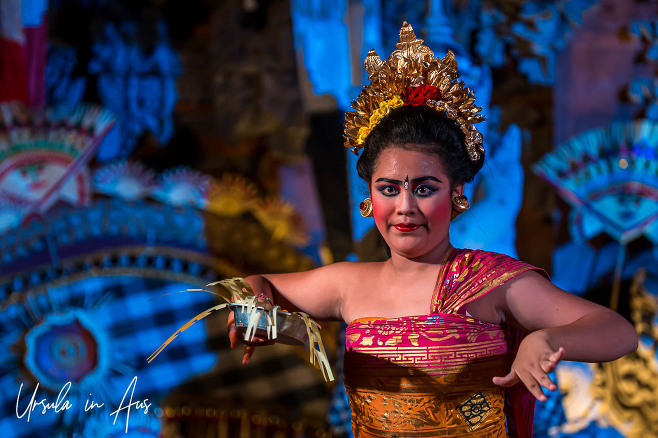 Portrait: Legong Dancer, Pura Dalem, Ubud Indonesia