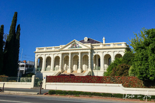 Front view of the Yass Valley Courthouse, NSW Australia