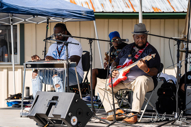 The Lee Boys on the Grassy Knoll Stage, Vancouver Island Musicfest, Comox BC Canada.