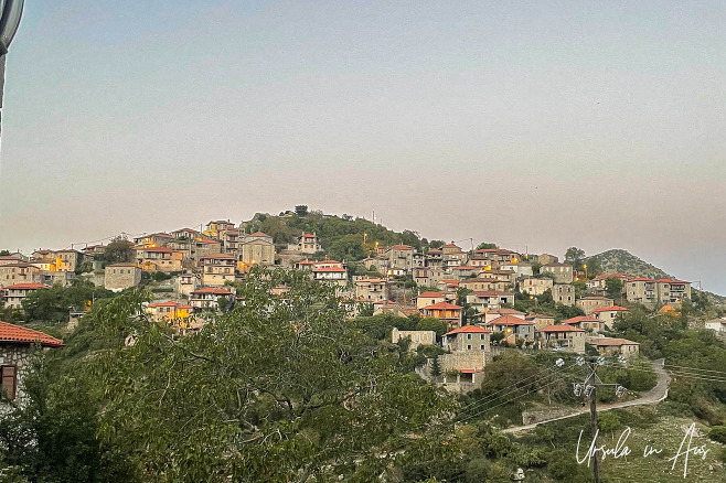 Morning view of Dimitsana from the En Dimitsani Guest House, Greece