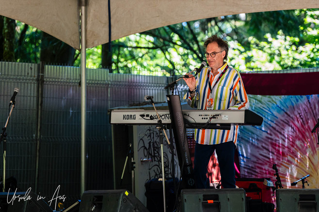 John Mang on keyboard, Vancouver Island Musicfest, Comox Canada