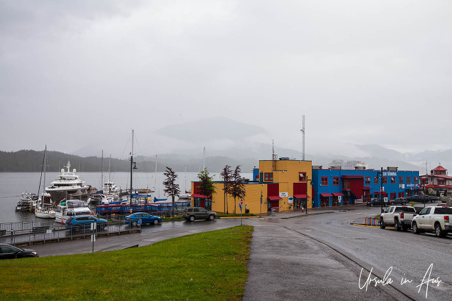 Wet morning on the Prince Rupert Ferry Port, BC Canada