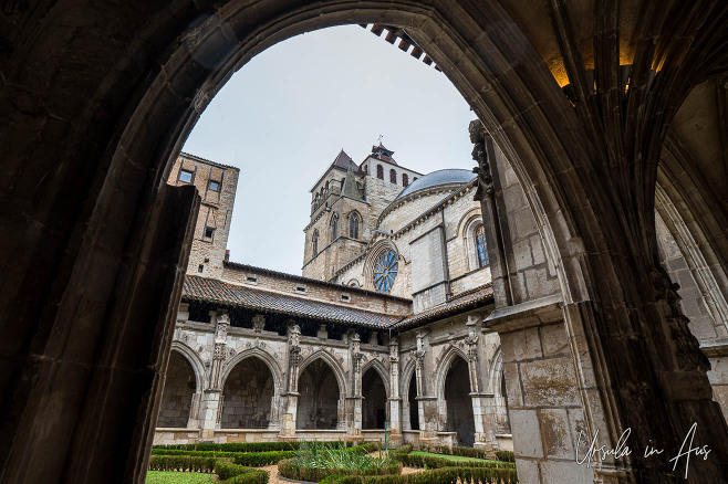 Inside the cloisters of Cahors Cathedral, France